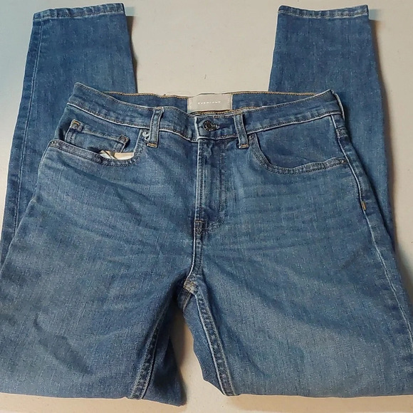 Everlane Classic Tapered  Jeans Size 27 Regular Medium Wash Mid Rise - Picture 5 of 5